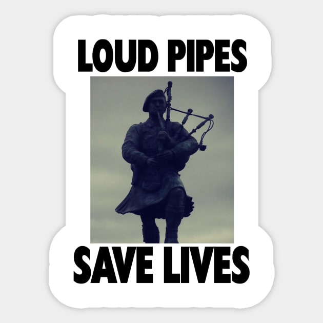 LOUD PIPES Sticker by skidmark